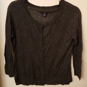 Dark grey cardigan. NEW WITH TAG!